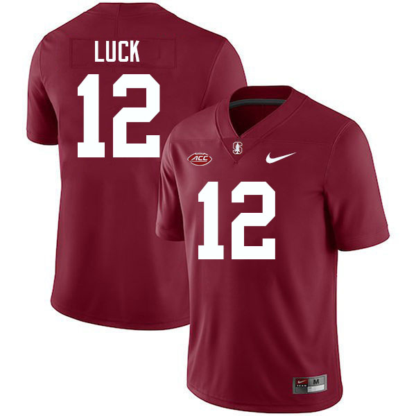 Andrew Luck Stanford Jersey,Stanford Cardinal #12 Andrew Luck Football Jersey Stitched-Cardinal